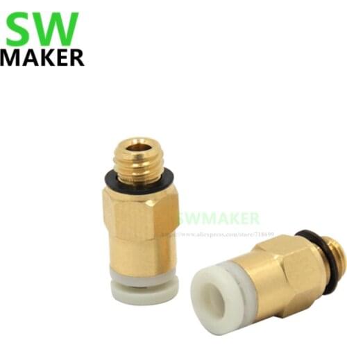 SWMAKER Reprap bowden extruder One-touch Pneumatic fittings joint 4*2mm M6 KJH 04M6 for 1.75 mm creality cr-10 3D printer parts
