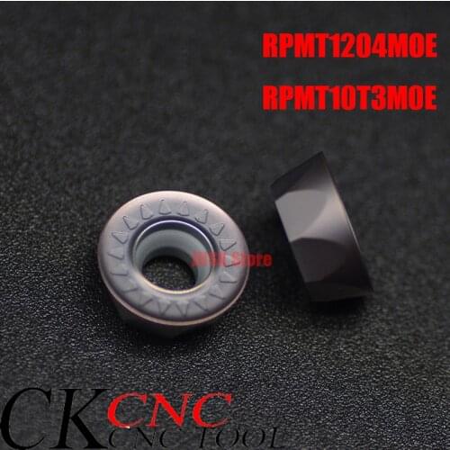 RPMT1204MOE RPMT10T3MOE Insert Milling Machine Processing Blade Wholesale Carbide inserts VP15TF For Milling CNC Maching Tools