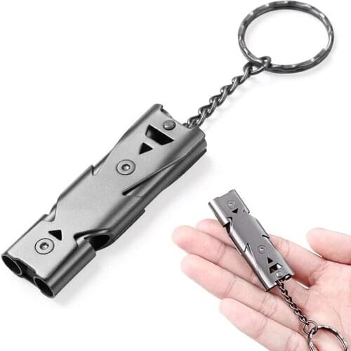 Outdoor high-pitched life-saving whistle, high-frequency survival whistle, self-defense tool, emergency emergency supplies