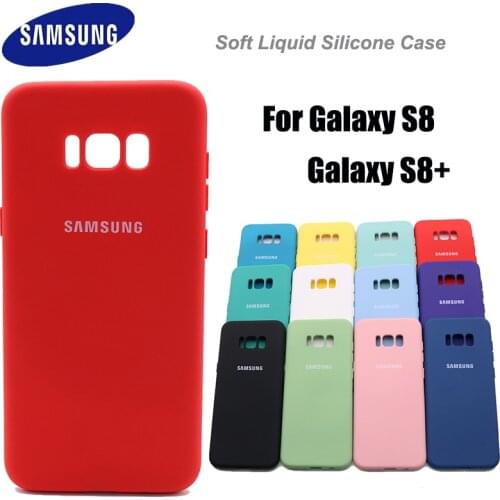 Samsung Galaxy S8 Plus Style Case Liquid Silicone Cover Silky Solf-touch Finish shell for S8+ S8 Plus