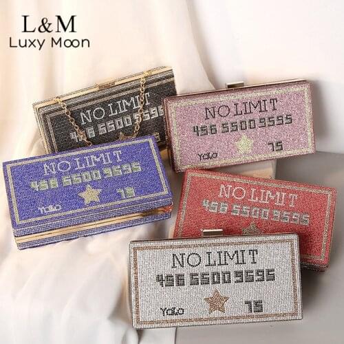 Rhinestone Clutch Purse Wedding Letter Pattern Evening Bag Luxury Designer Handbag Small Exquisite Banquet Shoulder Bag X499H