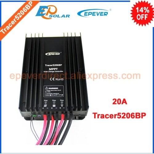 Tracer5206BP solar regulator for 12v 260w 24v 520w solar panel system lithium battery charging use 20A 20amp EPEVER