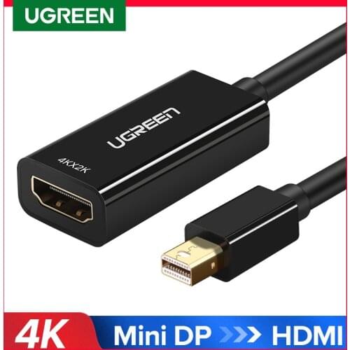 Ugreen Mini DisplayPort to HDMI Adapter Mini DP Cable Thunderbolt 2 HDMI Converter for MacBook Air 13 Surface Pro 4 Thunderbolt