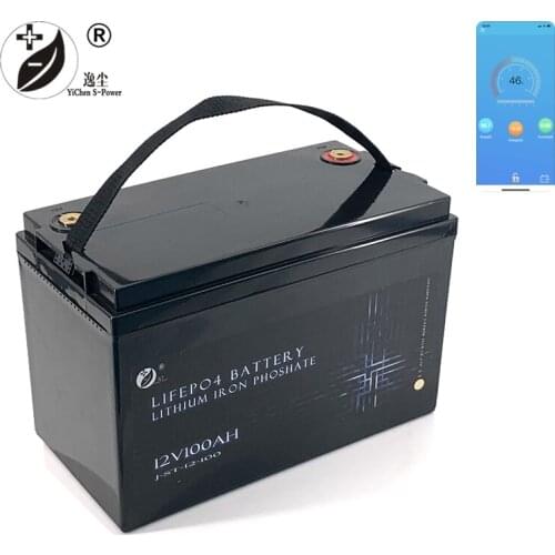 12v 100Ah Smart Lithium Iron Phosphate Battery RV, Caravan, Solar, Marine, Home Storage,Off-Grid Deep Cycle Battery