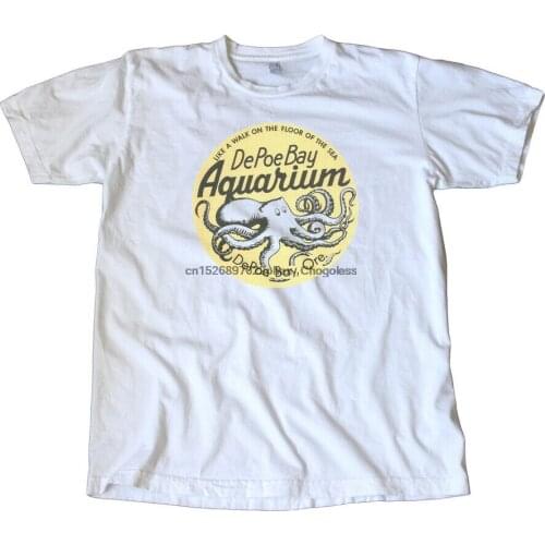 Vintage DePoe Bay Aquarium Oregon Travel Decal T-Shirt