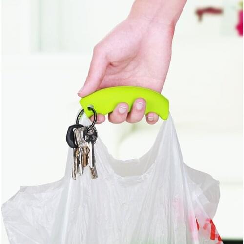 High Quality Silicon Shopping Bag Carrier Candy Cute Color Grocery Holder Novelty Household Portable Comfortable Bag Holder