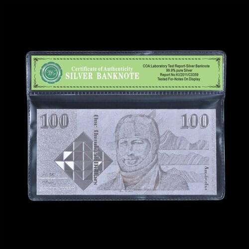 Nice Gifts Colored Australia Banknote Newest metal Gold Banknote Plated 10 Dollar Pretty Good Bills