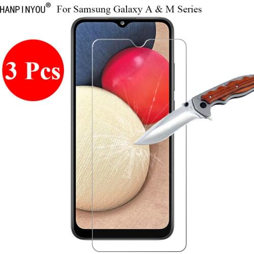 3 Pcs/Lot 9H 2.5D Tempered Glass Screen Protector For Samsung Galaxy A02s A02 M02s M02 A12 A32 M12 5G Protective Film