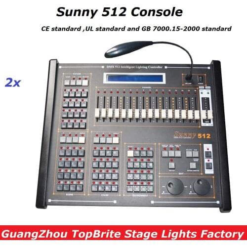 Factory Price New Sunny 512 DMX Controller Stage DMX Controller System , DMX Console For Disco Bar Club Concert Effeect Lights