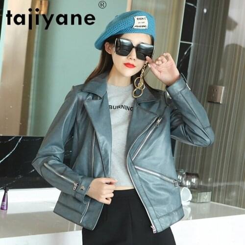 Tajiyane Real Leather Jacket Women Korean Autumn Clothes Genuine Sheepskin Jackets Woman Coat Korean Style Mujer Chaqueta TN1679