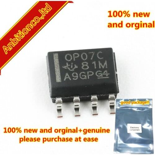 10pcs 100% New original OP07CDR OP07CDRE4 Low-Offset Voltage Operational Amplifier 8-SOIC 0 to 70 in stock