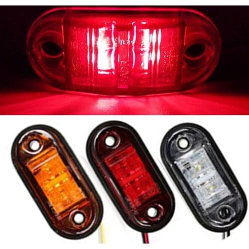 10PCS Warning Lights LEDs Diode Light Trailer Truck LED Side Marker Lamp 12V 24V Side Marker Lights