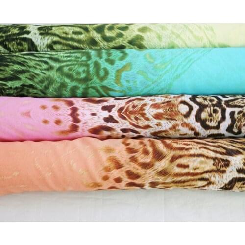 100cm*148cm Leopard Print Chiffon Fabric Positioning Chiffon Fabric For fashionable dress gown curtain