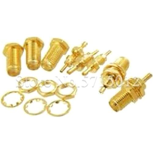 5PCS SMA-KY Fission Welding RG1.13 Cable RF Connector 11mm Lengthen Outer Screw Radio-frequency Coaxial Connectors