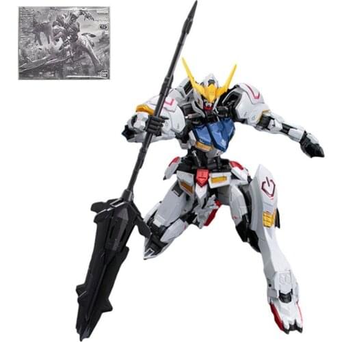 BANDAI Limited Barbatos Gundam MG 1/100 Titanium Alloy Color Kids Assembled Toy Robot Anime Action Figure Model Collection Gifts