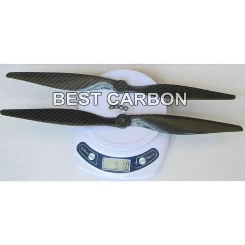 Free shipping 2 Pairs High quality 15" long ,4.0" pitch, 3K Carbon fiber CW/CCW propeller for RC Multi-Copter Quadcopter