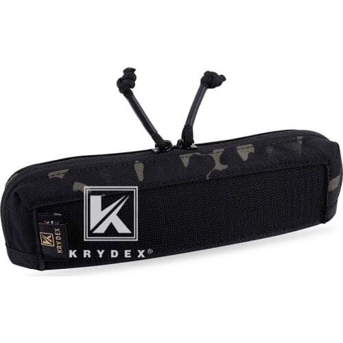 KRYDEX Double Zipper Insert Pouch For MK3 Chest Rig Chassis Tactical Full Length Front Panel Accessories Storage Pocket MCBK