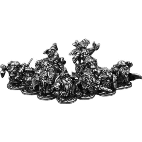 Cupronickel Decoration Dwarf Legionnaire Model Product Toy Boy Cartoon Desktop Metal Doll Jewelry Small Decoration Gift