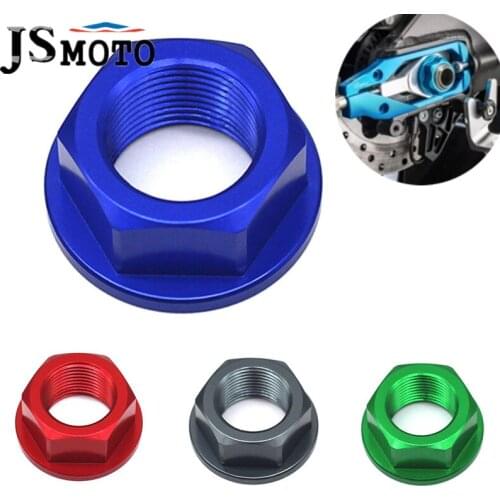 For Kawasaki ZX-10R zx 10r 2004-2007 ZX10R Steering Stem Nut Head Screw Cover & Swing Arm Pivot Shaft Nut Cap Motorcycle CNC