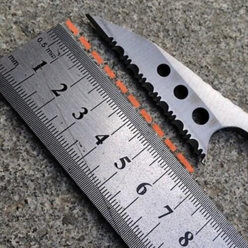 Outdoor camping EDC Stainless Steel fishing Harpoon equipment Fish Scale Knife Cutting Fish tools with Sheath Survival ToolFW110