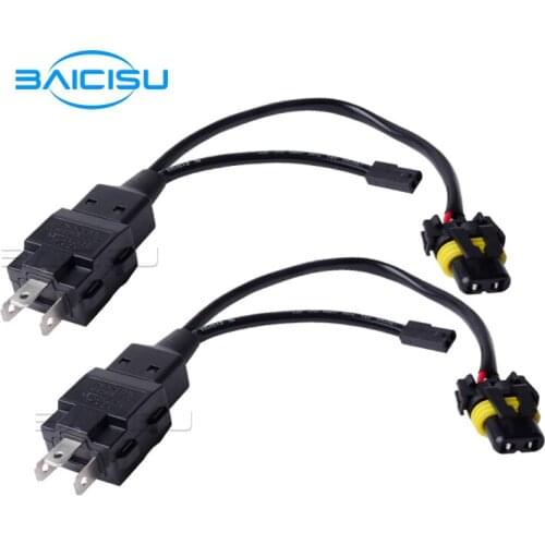 24V Relay Harness Control Cable For H4 Hi/Lo Bi-Xenon HID Bulbs Wiring Controller