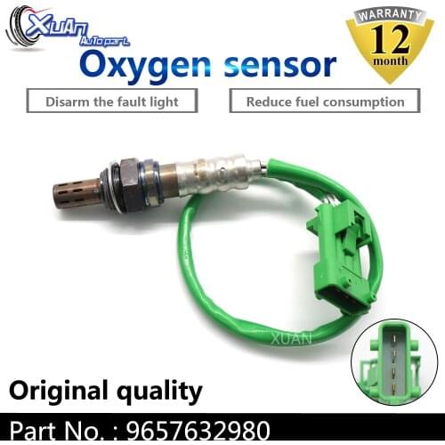 XUAN Lambda Oxygen Sensor Air Fuel Ratio Sensor 9657632980 For Citroen C2 C3 C4 Nemo Peugeot 206 207 Partner Fiat Qubo Fiorino