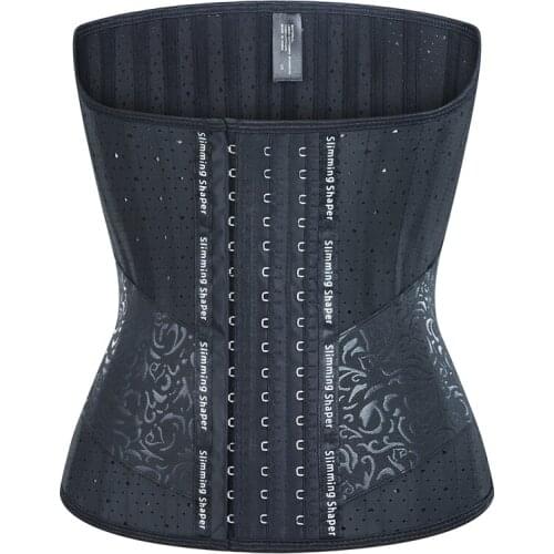 Womens Latex Waist Trainer Corset for Weight Loss 25 Steel Boned Breathable Cincher Body Shapewear Fajas