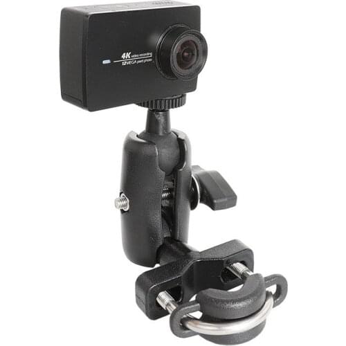 Motorcycle Handlebar Clip Fixed Base bracket Rear Mirror Mount Rail For Gopro Xiaomi Yi 4K DJI OSMO Action Camera Accessories