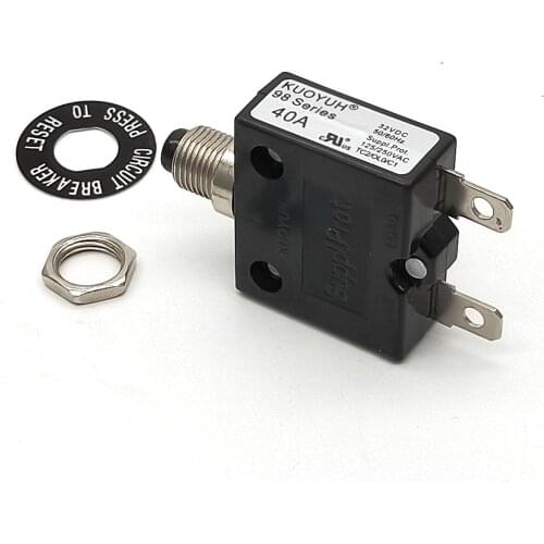 KUOYUH 98 series 40A Manual Reset Thermal Overload protector switch Mini Circuit Breaker