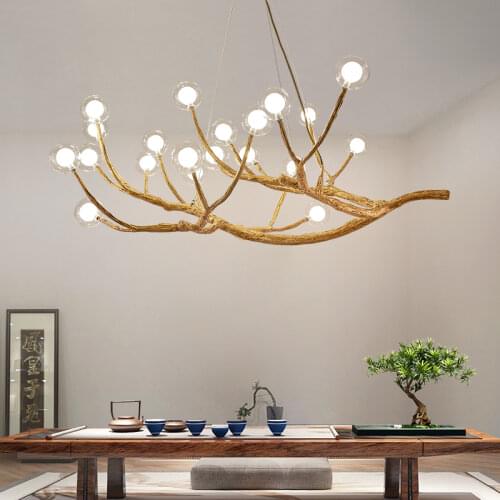 Nordic living room creative personality restaurant bedroom tea room homestay lamp modern Japanese simple branch lamp LX112419