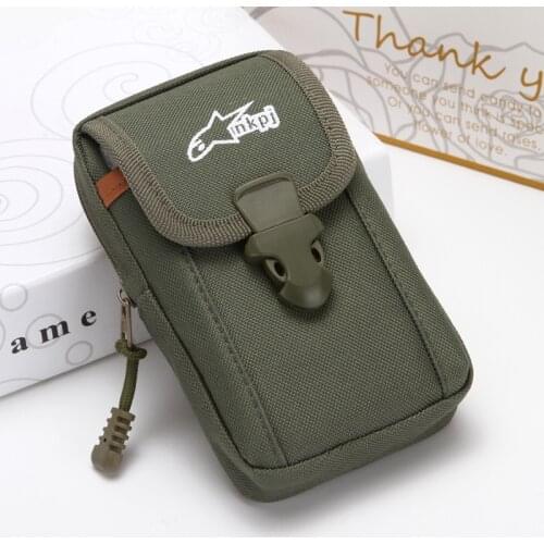 Fashion Men Fanny Pack Mobile Phone Bags Canvas Hasp Zipper Male Coin Purse Burse Bag Waist Packs Casual Man Billfold Purses