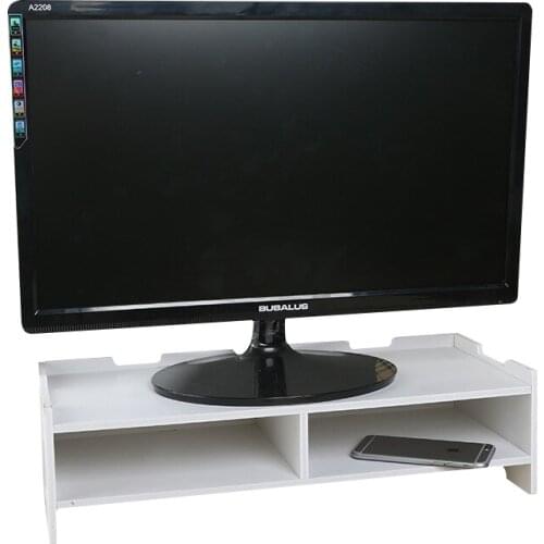 Monitor PC Computer Laptop Stand Router Storage Racks TV Set Set-top Box Storage Racks Neck Protective Desktop Storage Shelve