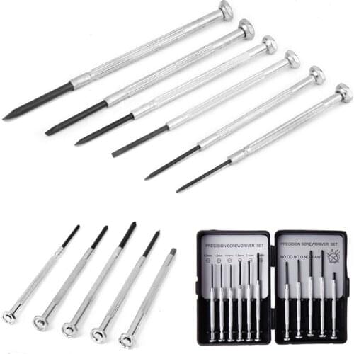 Mini 11pcs Precision Screwdriver Set Jewelry Watch Glasses Repair Kit W-store Oct29_C Hand Tools