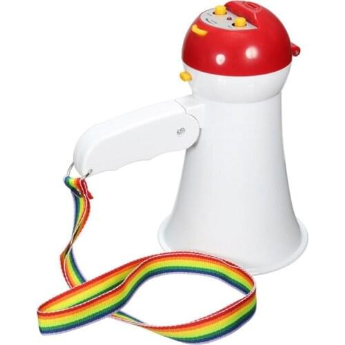 Portable Foldable Handheld Megaphone Loudspeaker for Tourist Guider Teacher Amplifier Recorder Megaphone for Party