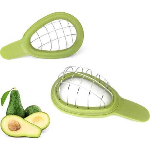 Stainless Steel Wire Avocado Slicer Avocado Cube Dicer Cutter Pulp Separator Fruit Slicer Kitchen Tool for Avocado Cutting