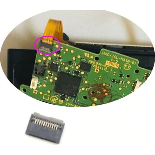 11Pin For NS Joy L R Slider Flex Cable Strip To the Board For Nintendo Switch Joy Con Cable Connector Socket Clip
