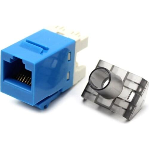 50Pcs Gigabit CAT6 UTP RJ45 Connector CAT6 Module Information Socket Computer Outlet Network Cable Adapter Keystone Jack