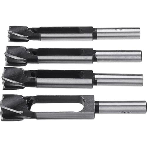1 Piece Wood Dowel Maker Plug Hole Cutter Tenon Carbon Steel Metric Shank Drill Bit 13mm Shank Tenon Maker 8/10/12/15mm