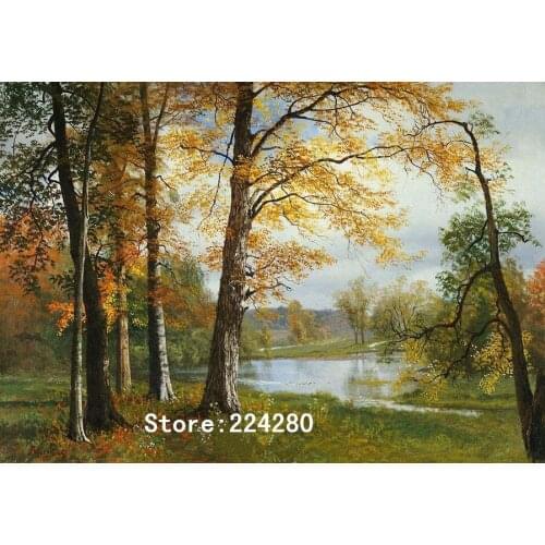 Quiet lake in the woods Needlework,Cross stitch,14CT Unprinted Embroidery kits Scenery Cross-Stitching,DIY Handmade Decor