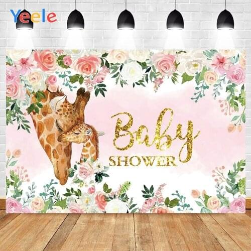 Yeele Giraffes Photography Baby Show Birthday Party Decoration Photographic Backgrounds Backdrops For Photo Studio