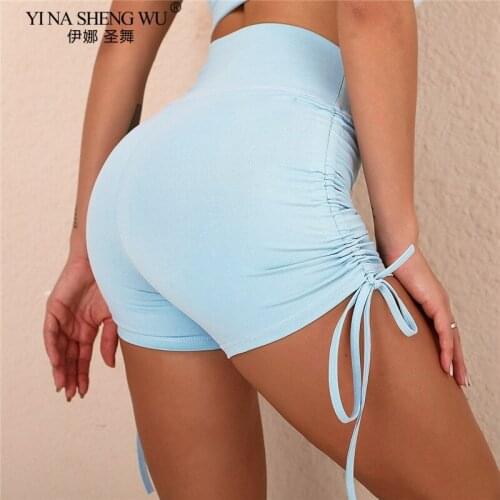 Women Gym Jogging Yoga Shorts Leggings Breathable Womens Yoga Short Sports Fitness Solid Color Thin Skinny Shorts Sportswear