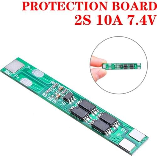 1pc 2S 10A 7.4V BMS Protection Board Overcharge Protection For 18650 Lithium Li-ion Battery Electronic Cell Module