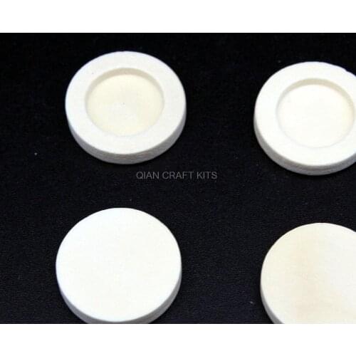 250pcs natural wood settings tray size 12mm wood bezel blanks new choice for pendant ,bleach white Round Wooden Cameo