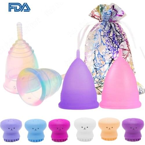 5PCS Hygiene Copa Menstrual Cup Colorful Menstrual Cup Medical Grade Silicone Menstrual Cup Lady Cup Period Cup For Women