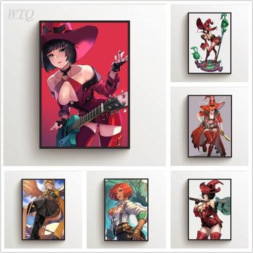 Guilty Gear I-No Millia Rage Anime Posters Wall Poster Canvas Painting Wall Decor Poster Poster Wall Art Picture Home Decor