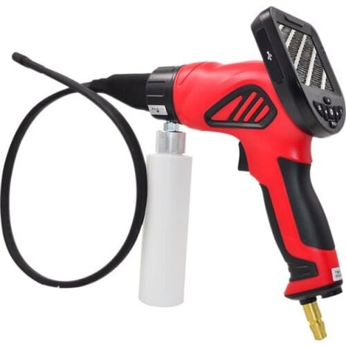 Auto Engine Flexible Inspection Car Air Conditioner Visual Cleaning Gun EndoscopCamera Se-mi Rigid Tube Dual Lens