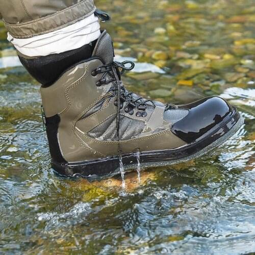 Mens Breathable Outdoor Wading boots , Quick-dry and Non-slip Fishing Shoes ,For Fishing ,Hiking and Hunting