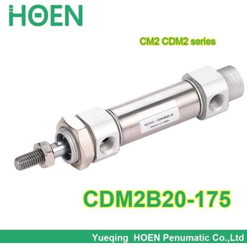 CDM2B20-175 SMC type cylinder CM2 CDM2 series 20mm Bore 175m Stroke Mini Pneumatic Air Cylinders 20-175mm with high quality