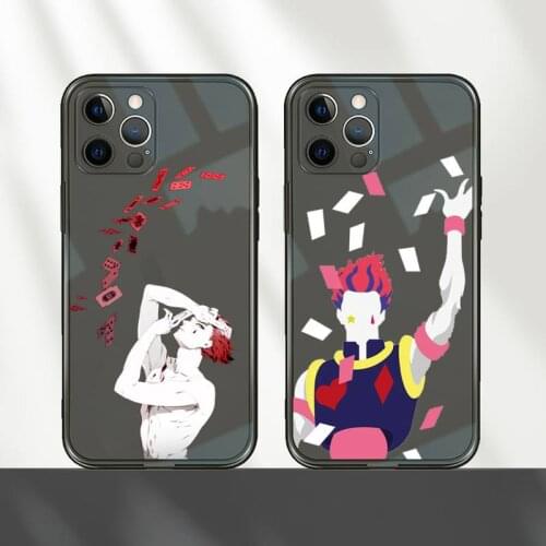 Hisoka Anime Hunter X hunter Phone Case For iPhone 12 11 8 7 mini pro X XS XR MAX Plus Black Transparent Cover