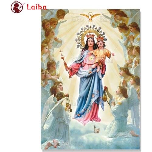 Pictures 5d diamond painting Vintage art, religious virgin, angel full novelty 2021 mosaic art diamond embroidery icons new hot